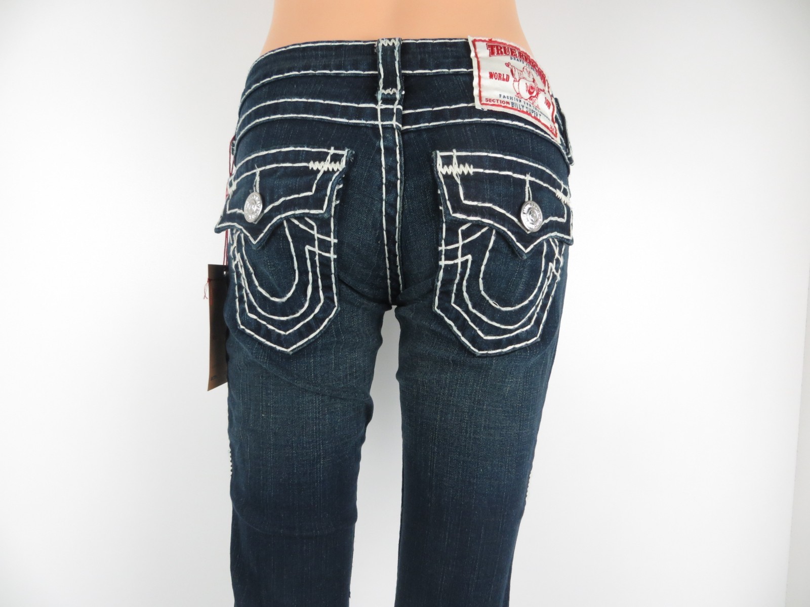 Pre-owned True Religion Billy Super T Women Jeans,veracruz (white), Size 26, R $319.00