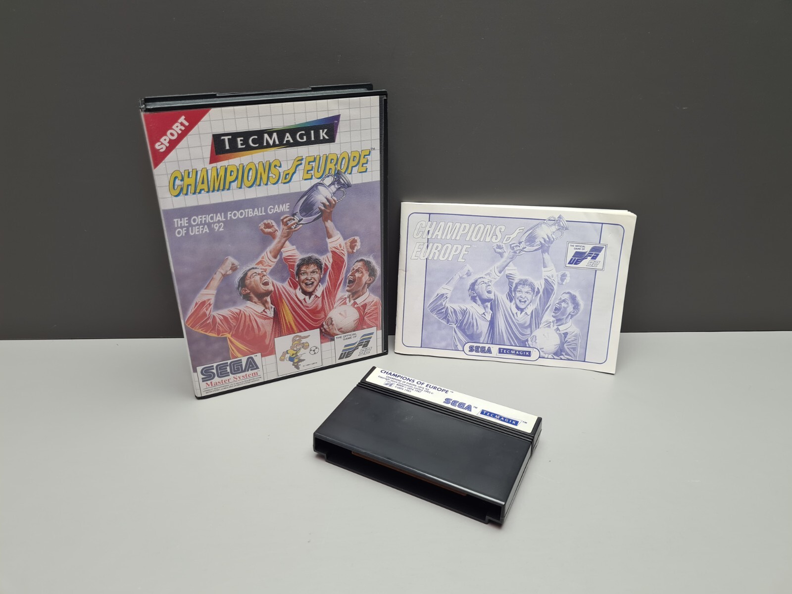 CHAMPIONS OF EUROPE SEGA MASTER SYSTEM PAL OVP CIB BOXED UEFA 92