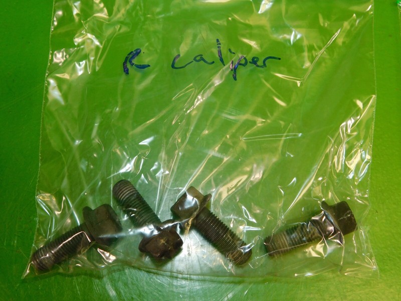 04-08 Acura TL OEM rear back brake caliper mount bolts SET left right