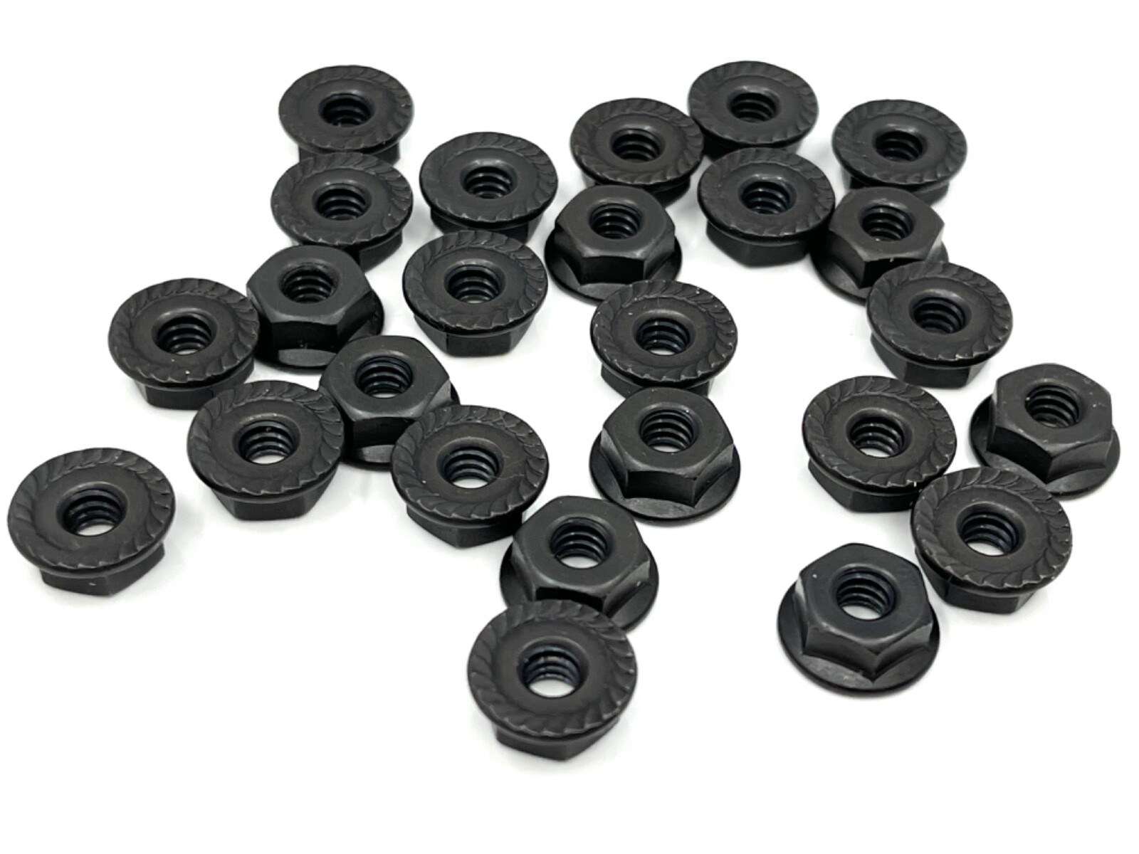 10-24 serrated flange moulding clips nuts black fits dodge