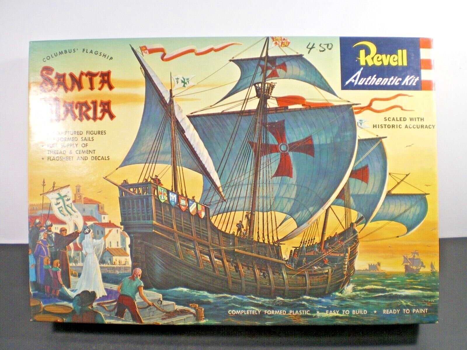 Vintage 1957 Revell COLUMBUS SANTA MARIA SHIP (
