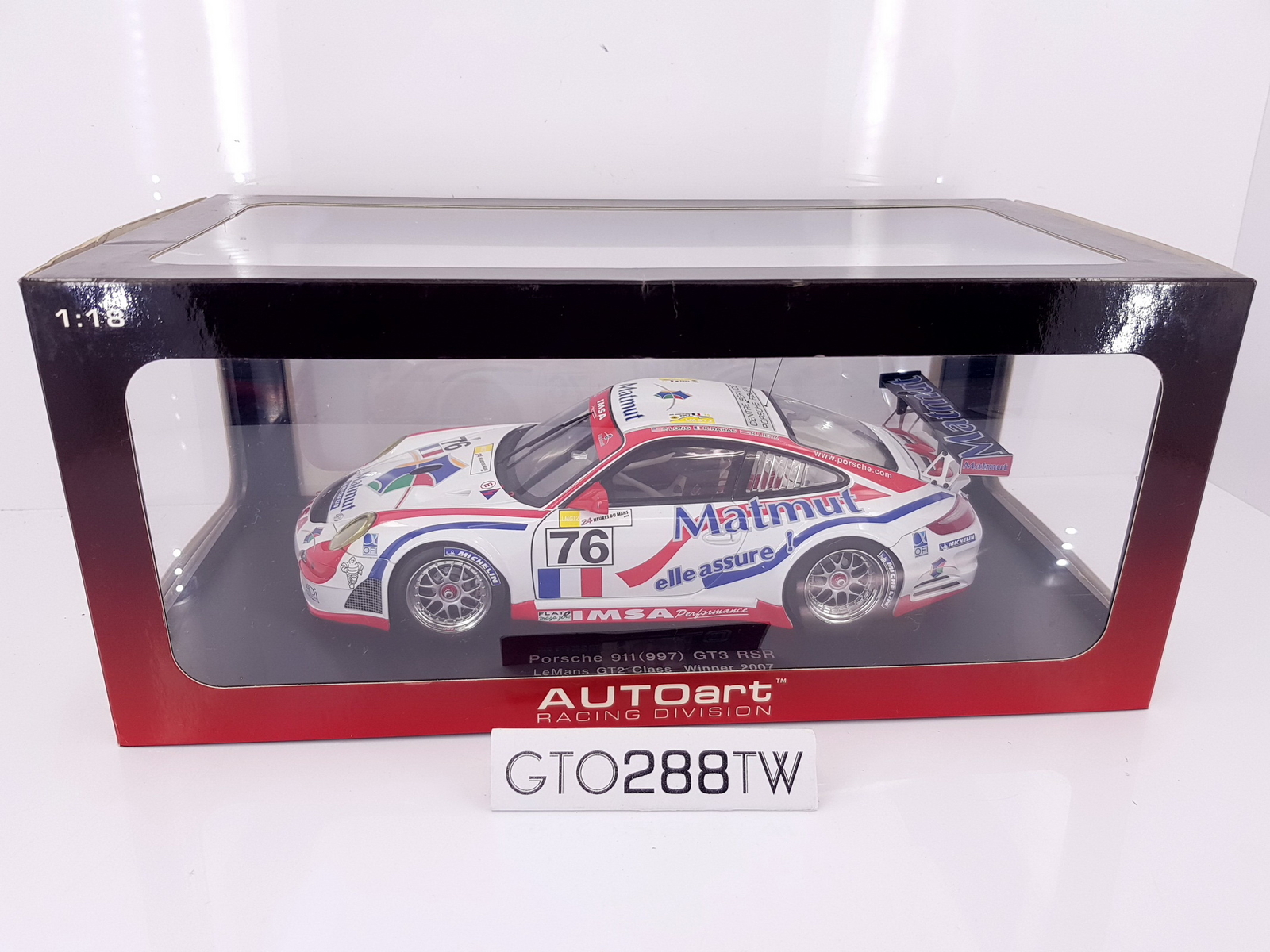 オートアート AUTOart 1/18 ポルシェ911（997） ＧＴ３ＲＳＲ AUTOart 1:18 Porsche 911(997) GT3 RSR LeMans GT2 Class