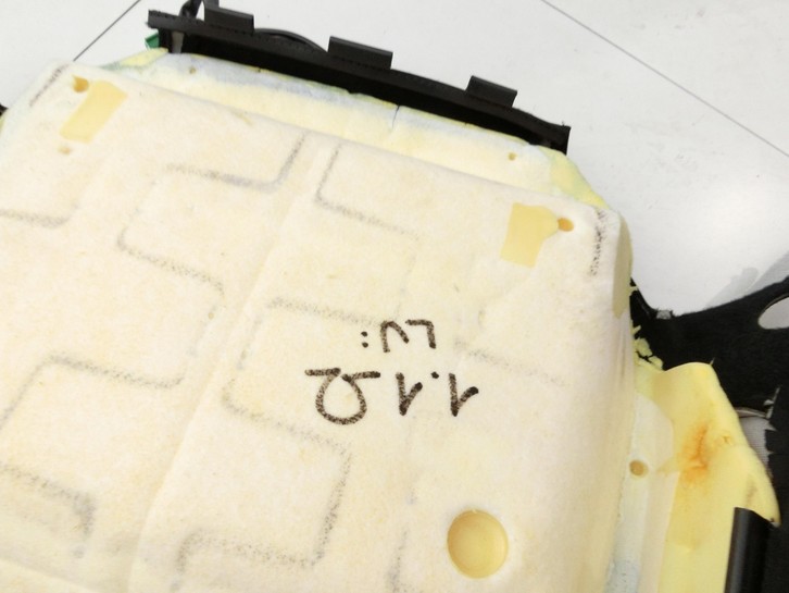 Copertina sella Imbottitura sedile per di guida Sx anteriore riscaldato Peugeot 208 I 12-15 - Bild 5