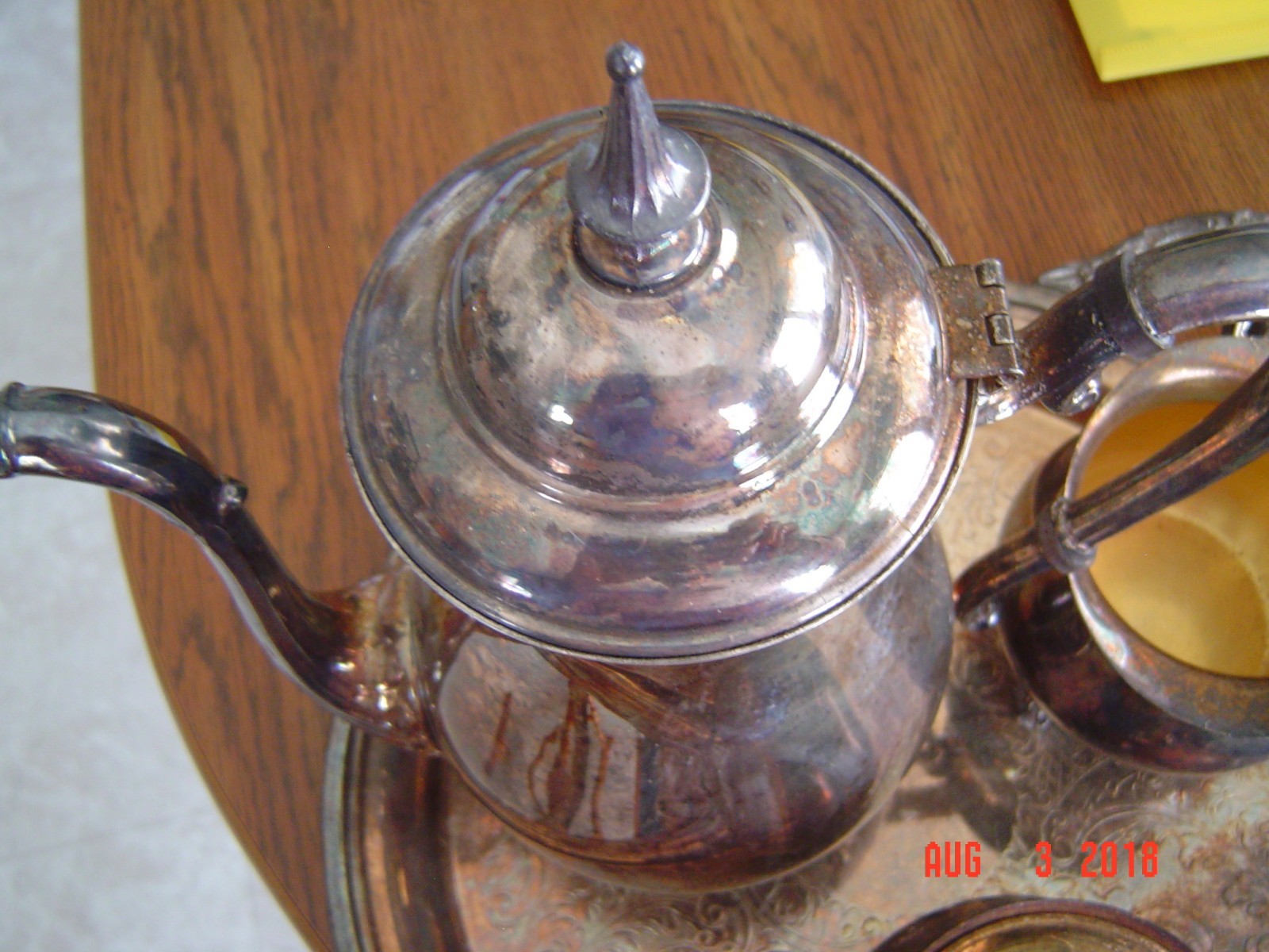 Vintage Sheridan Silverplate Tea Set/Tray