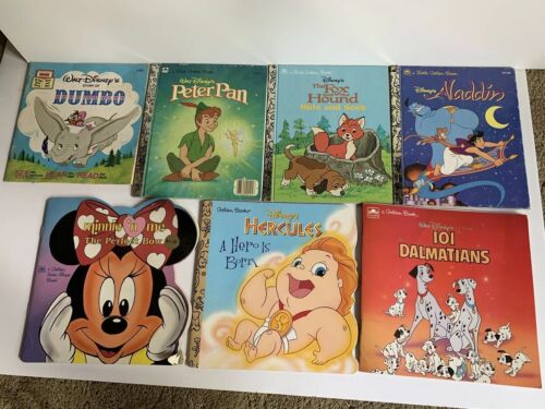 Lot 7 DISNEY Little Golden Books Vintage 90's- Aladdin, Peter Pan, Mickey More | eBay Lot 7 DISNEY Little Golden Books Vintage 90's- Aladdin, Peter Pan, Mickey More | eBay