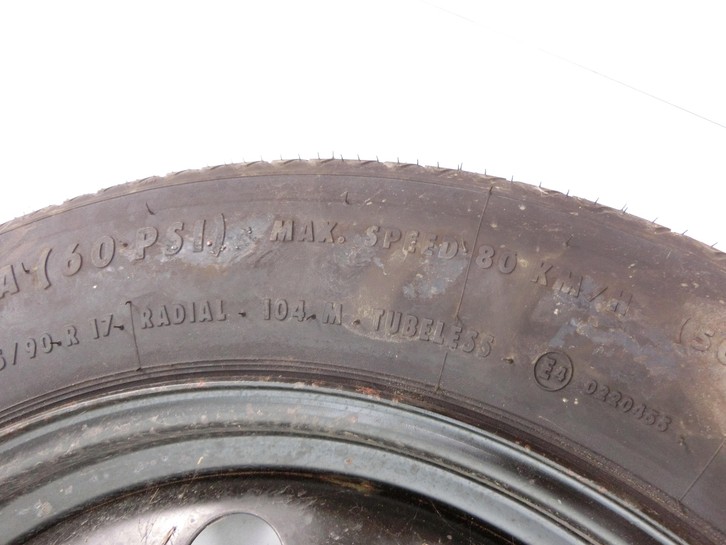 BMW X3 E83 06-10 1 x Komplettrad Ersatzrad Stahlfelge Sommerreifen 135/90R17 5X120  - Bild 6