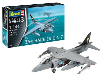 Revell 03887 Bae Harrier GR.7 Avion Kit de Construction Modèle 1:144