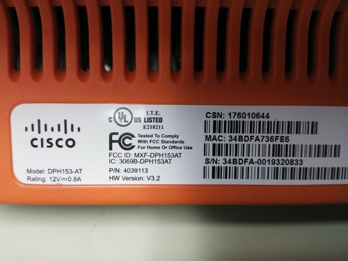 Used AT&T MicroCell 3G DPH153-AT Wireless Cisco Signal Booster