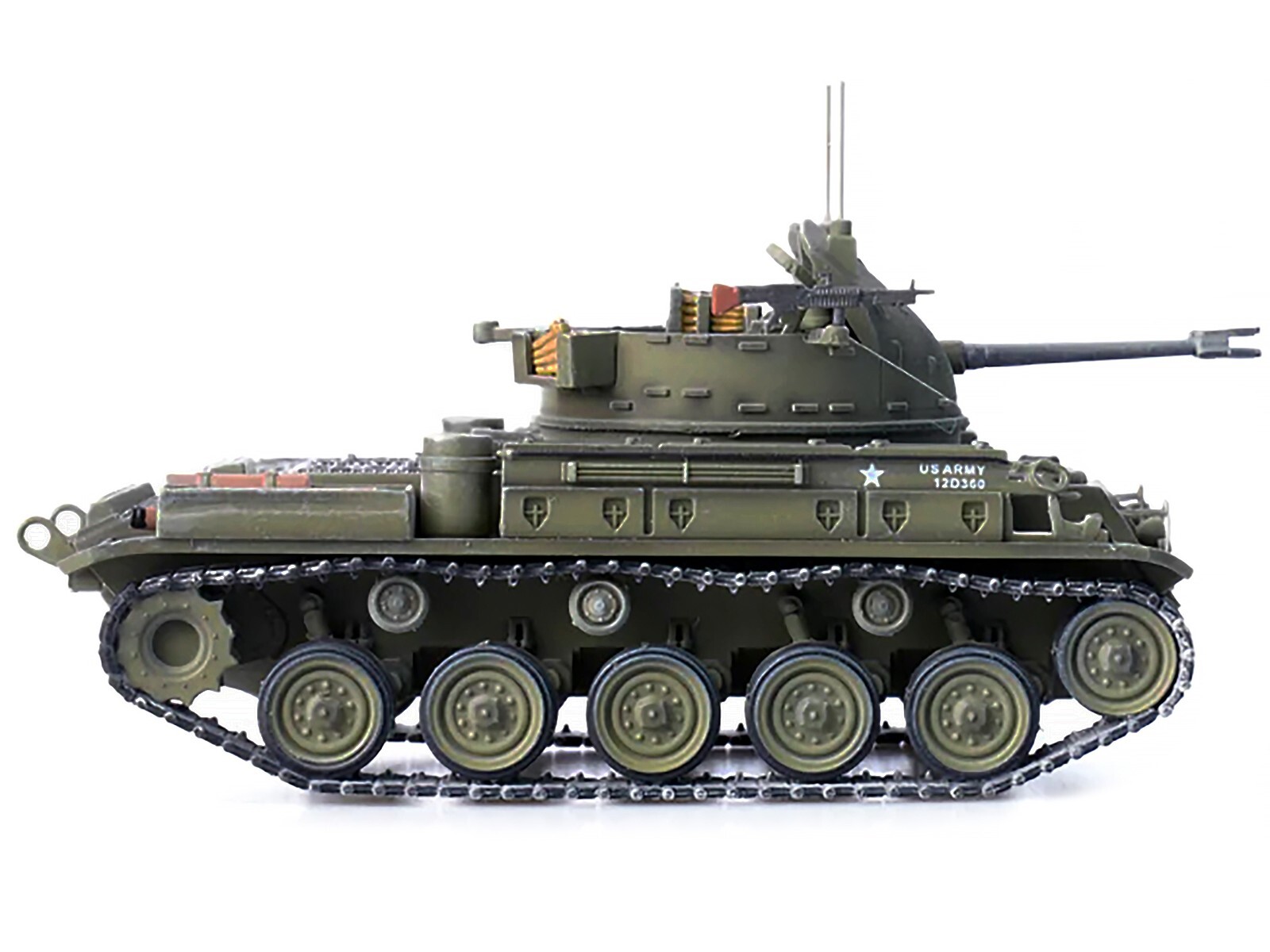 M42 DUSTER ANTI-AIRCRAFT TANK "US ARMY" 1/72 DIECAST BY PANZERKAMPF 12211 PH