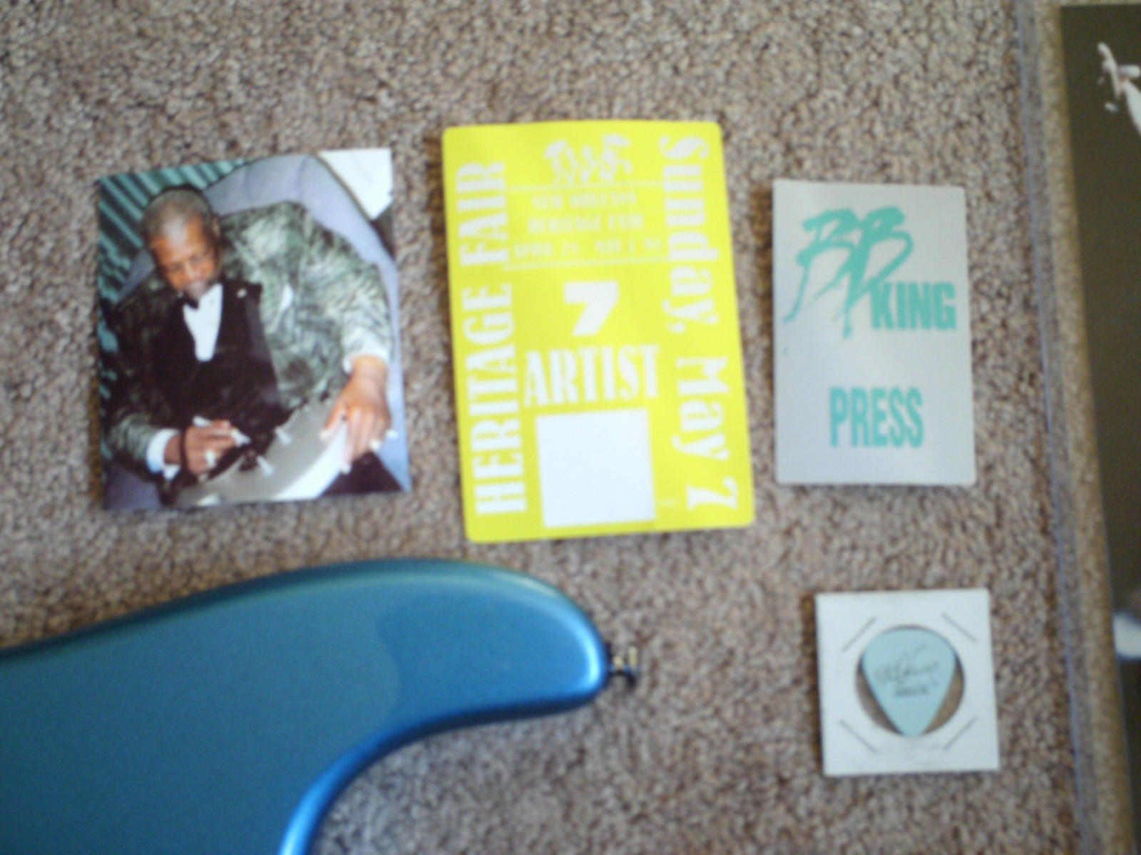 BB King autographed electric guitar