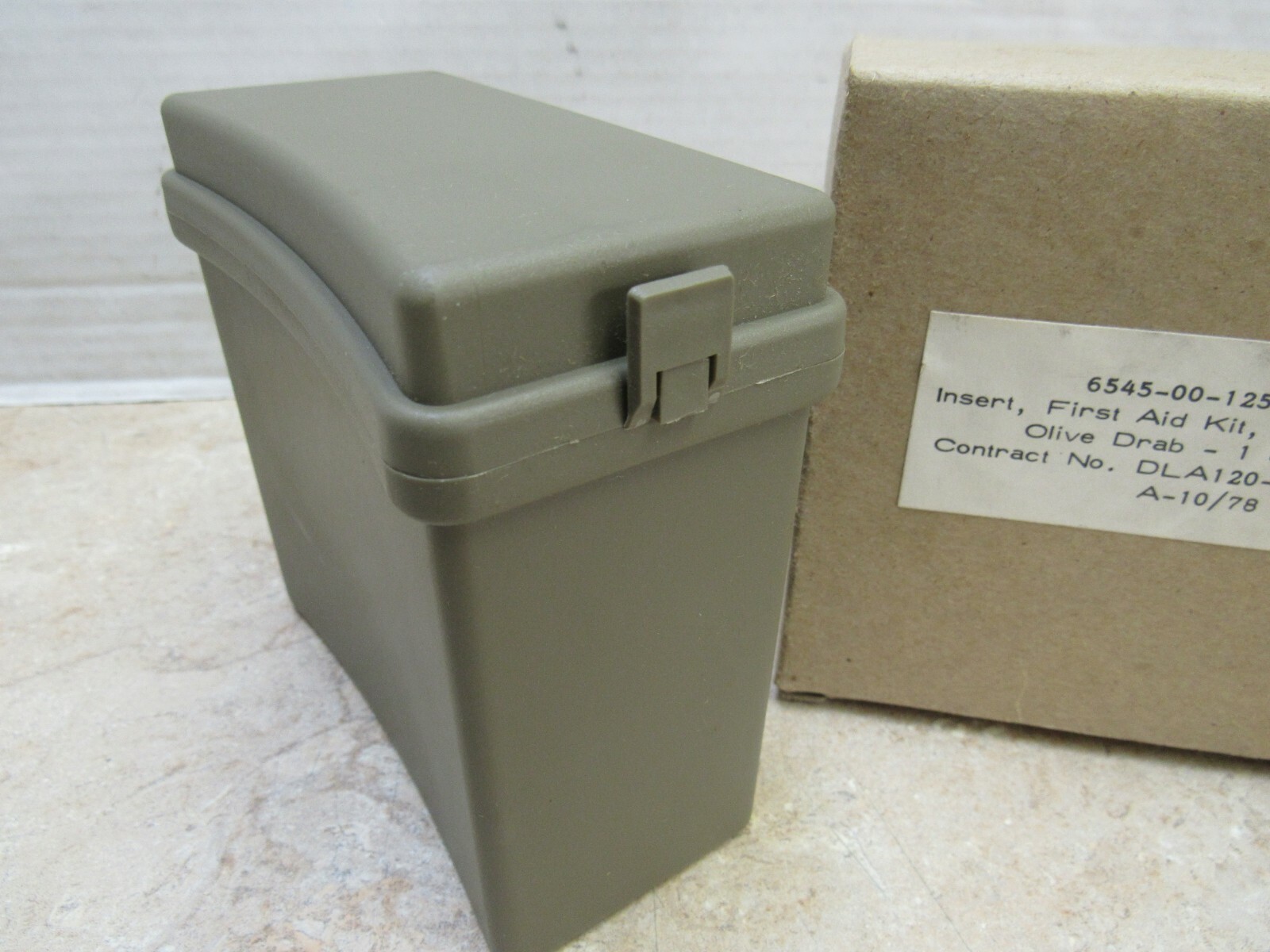 Post Vietnam Era US First Aid Kit Case Insert 1978 Dated NOS 6545-00-125-5527 