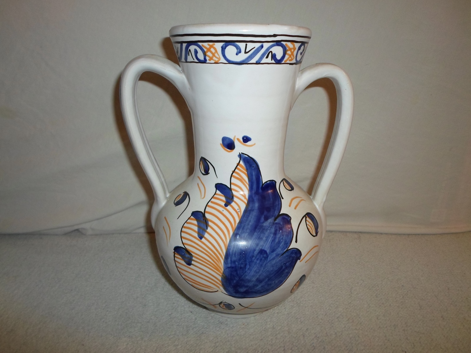 *Amphora Vase* Spanish Two Handle Museo Nacional del Prado Souvenir Pottery Art