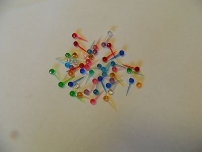   Ceramic Christmas Tree Lights/Bulbs Round  Pin Lights 50 Multi color- Tiny