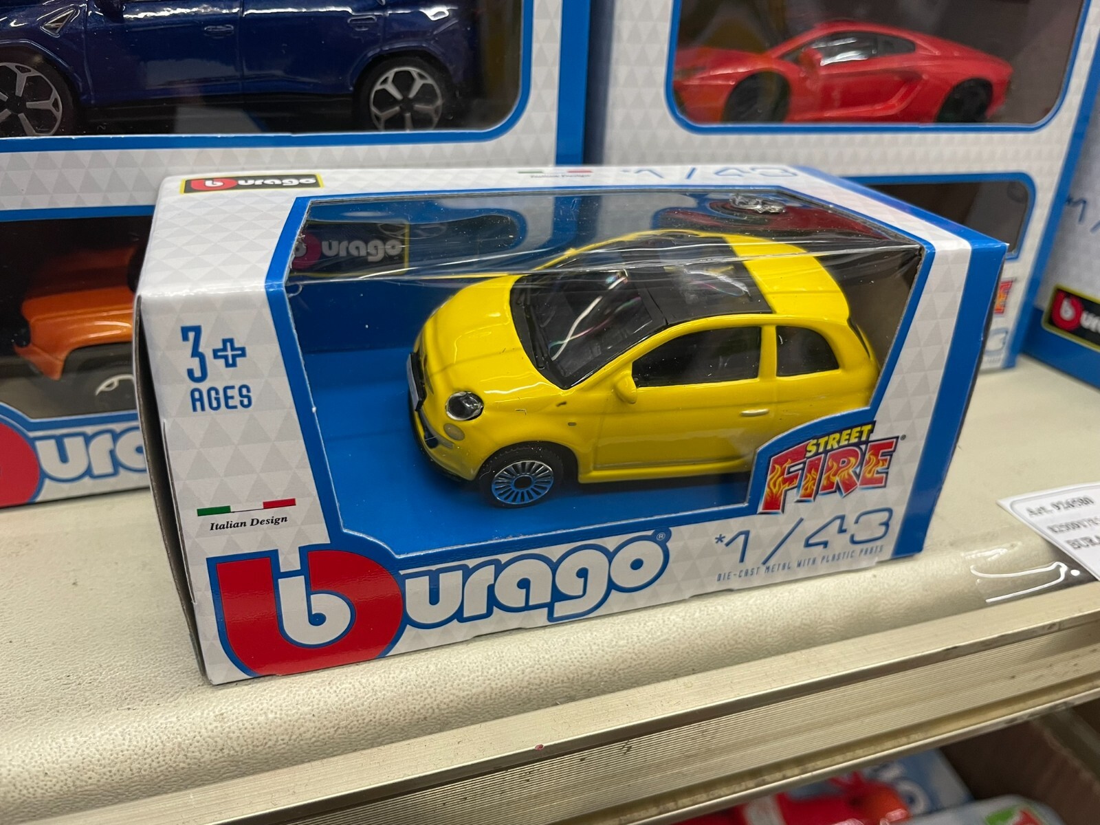 Mondo Motors Fiat 500 イエロー 1/43