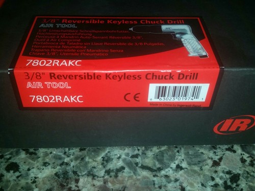 Ingersoll-Rand IR7802RAKC 3/8Reversible Air Drill with Keyless Chuck Ships FREE!
