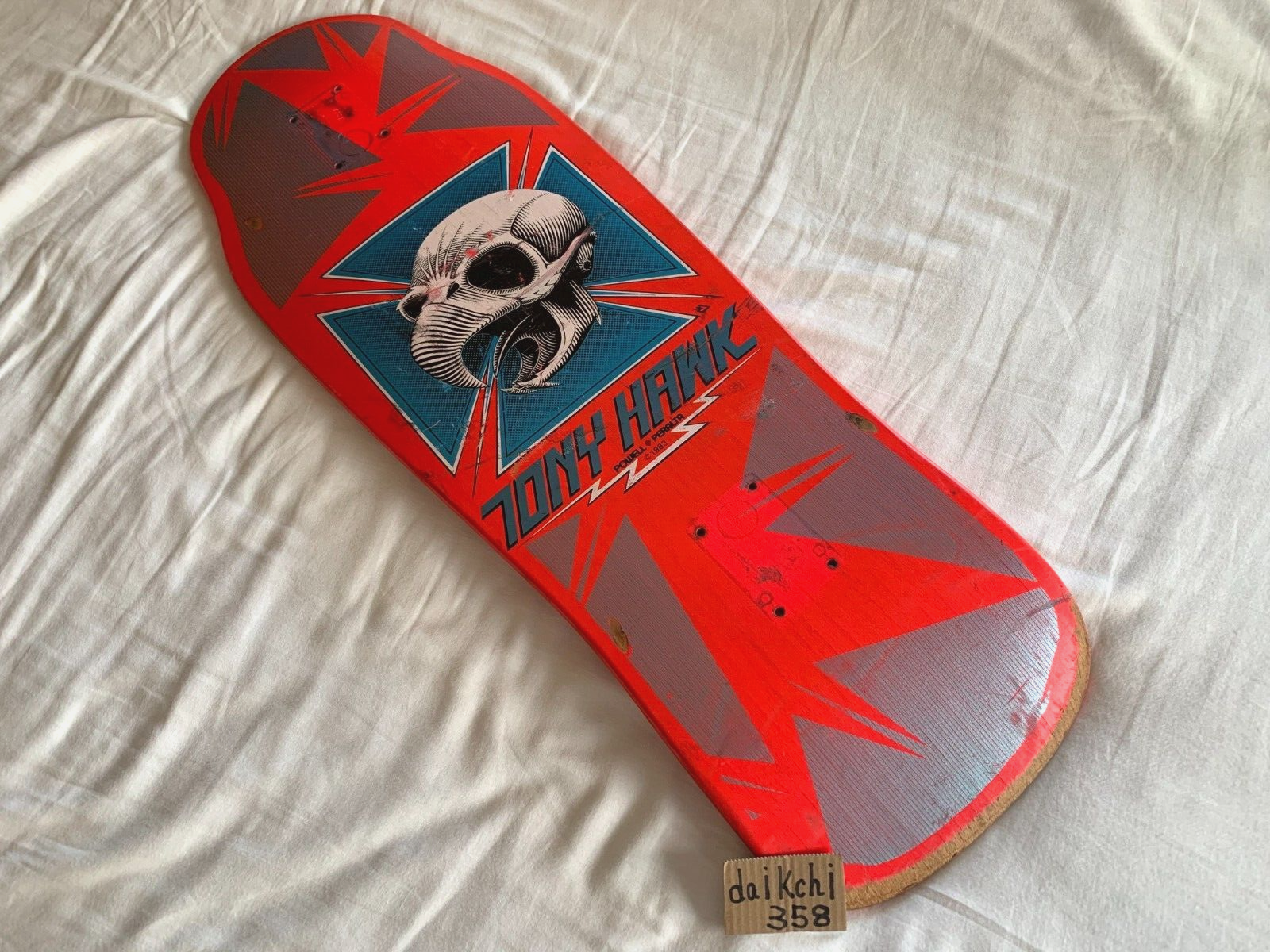 Original 80's Powell Peralta Tony Hawk Skateboard Deck Pink Original 80's Powell Peralta Tony Hawk Skateboard Deck Pink