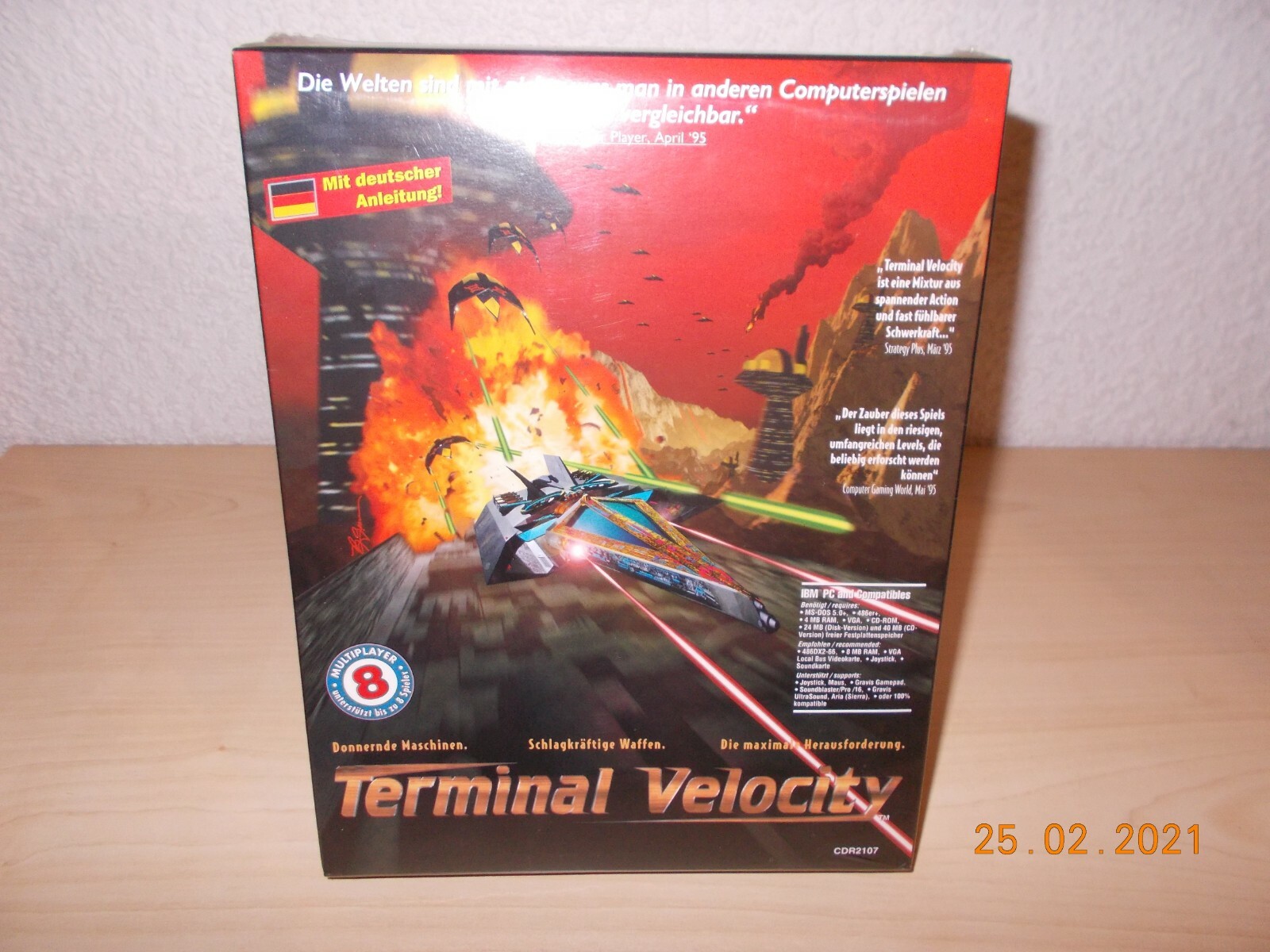Terminal Velocity, CDV Software/3D Realms , Erstauflage CDROM, BigBox, Neu, RAR