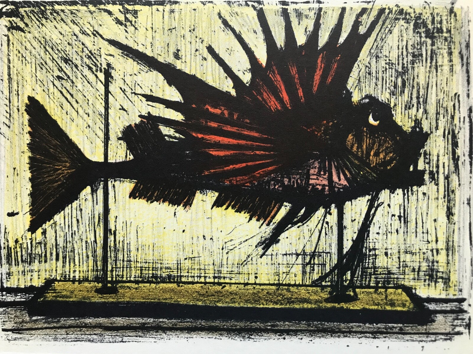 ベルナール・ビュッフェ【Squelette de poisson】 ベルナール・ビュッフェ【Squelette de poisson】