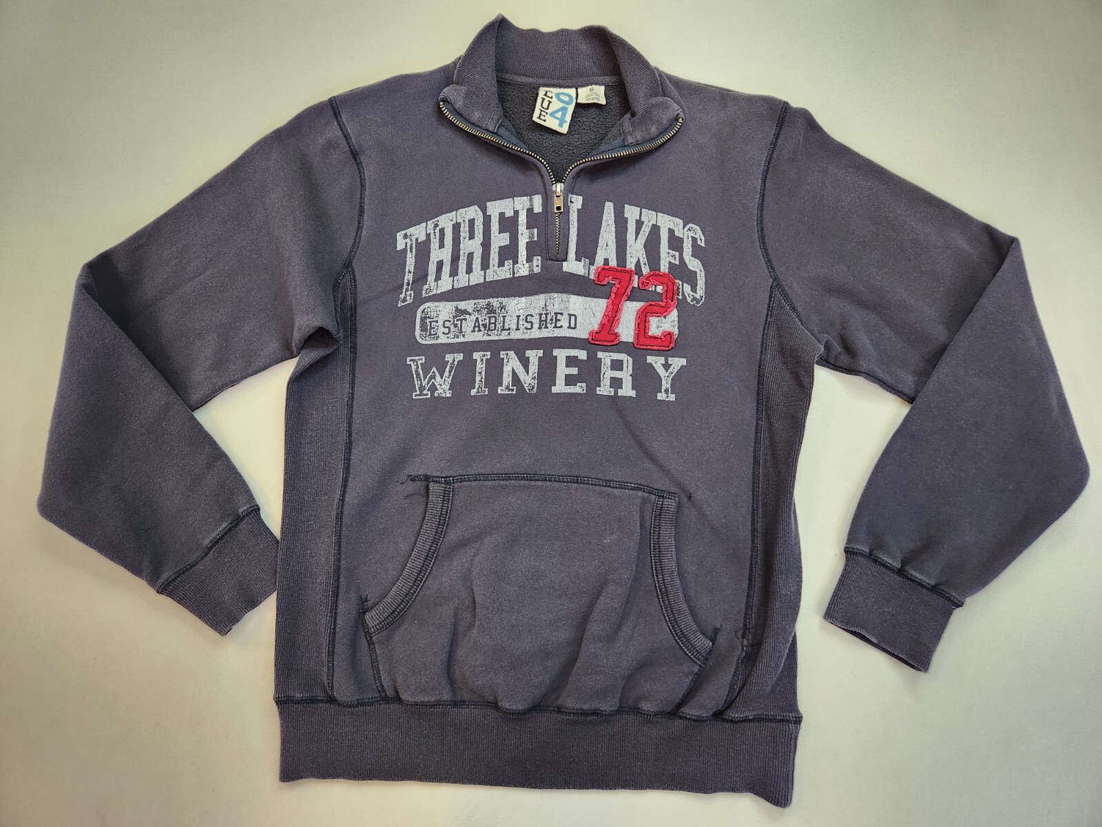 yokunero　0811 Loose Fit Midweight Quarter-Zip Mock-Neck Sweatshirt | CCGEsite