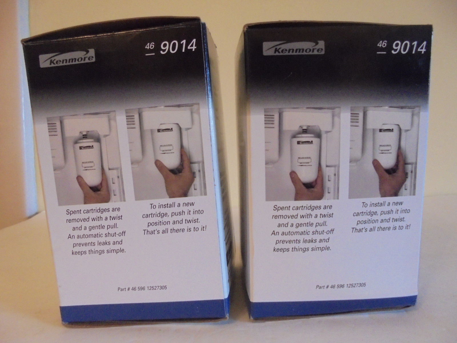 Lot of 2. KENMORE WATER FILTRATION CARTRIDGE 46 9014. BRAND NEW IN FACTORY SEAL.