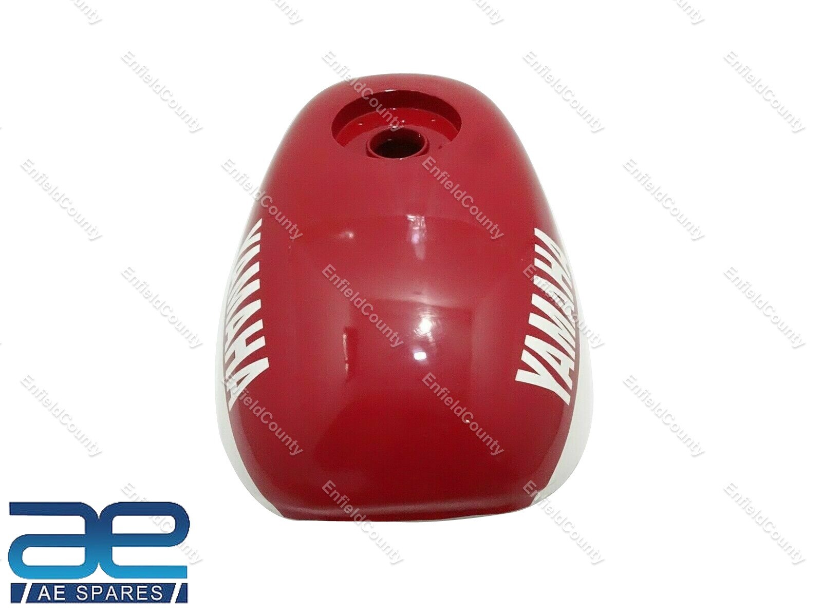 Petrol Gas Fuel Tank White & Red Painted With CapFor Yamaha YSR50 YSR80 1989