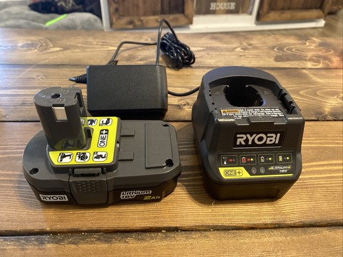 RYOBI ONE+ 18V LITHIUM ION P190 BATTERY AND P118 CHARGER COMBO 2 Ah Battery 🔥