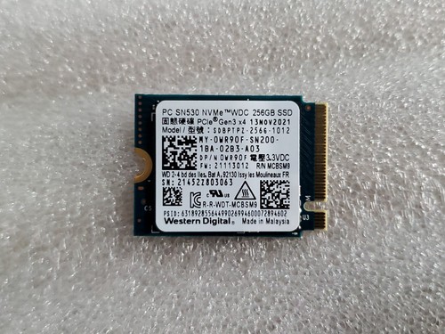 WD SN530 1TB PCIe 2230 M.2 NVMe SSD Gen3x4 Solid State Drive