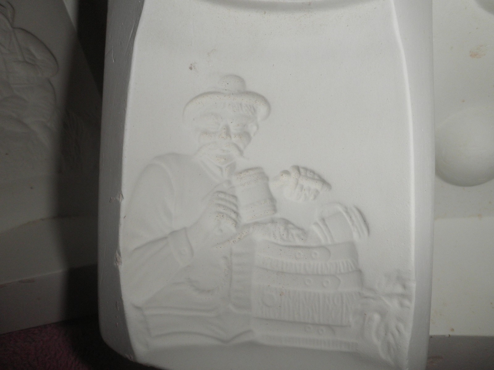 Vintage Ceramic Slip Casting Mold Germany Mug German Dancers ? White Horse #1048