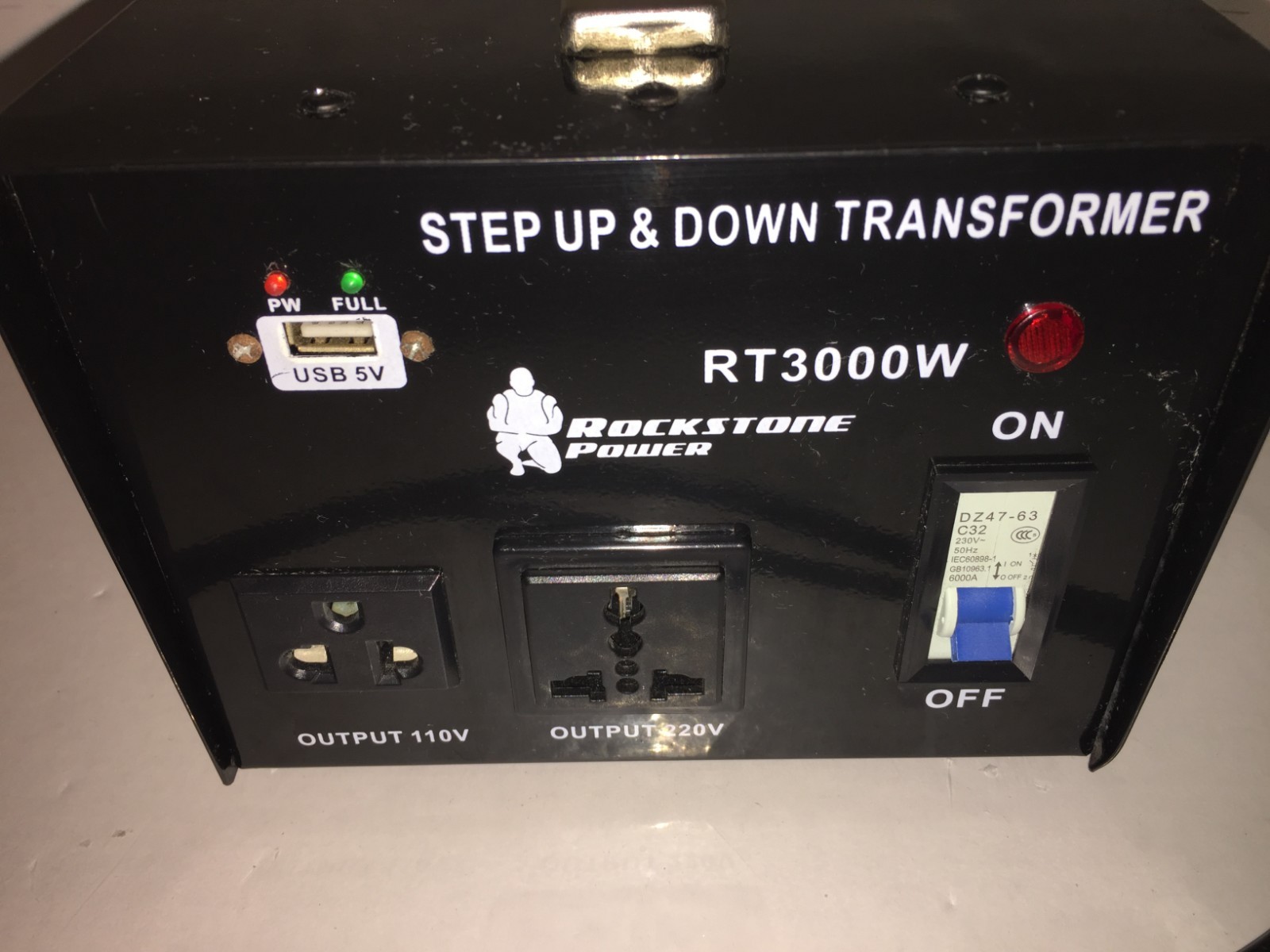 Rockstone Power RT3000W 3000-Watt Heavy Duty Step Up/Down Transformer Converter