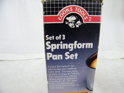 Vintage Cooks Tools 2 Springform Pan Set of 3