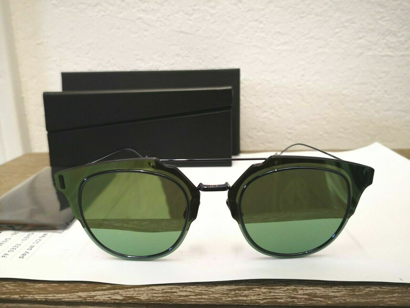 Pre-owned Dior Composit1.0 0a2j/af Sunglasses Shiny Blue / Green Mirror Lens