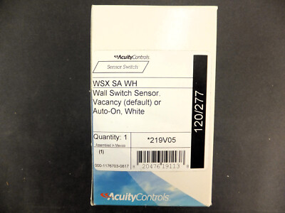 ACUITY SENSOR SWITCH WSX SA WH WALL SWITCH SENSOR