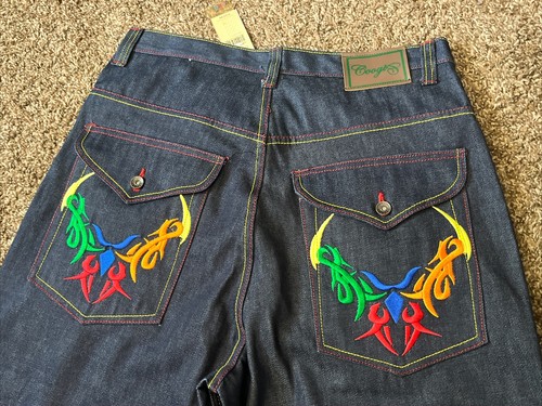 Vintage COOGI Australia Embroidered Tribal Y2K Jeans Shorts