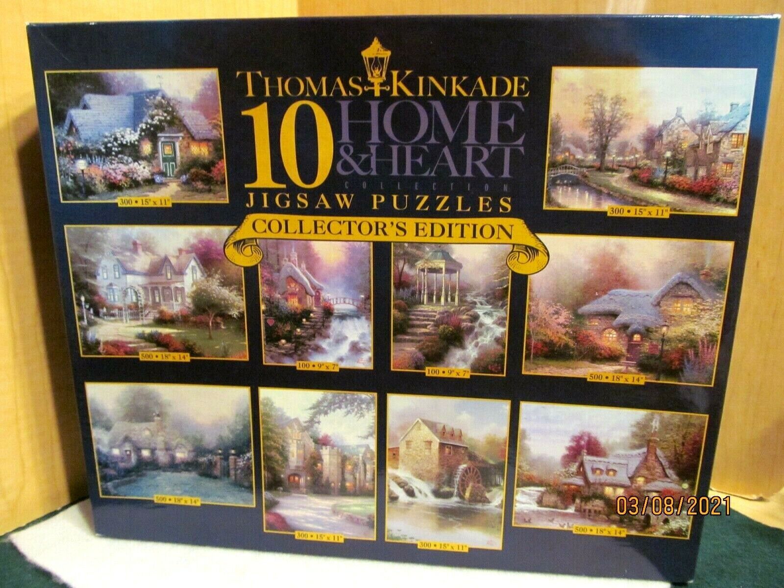 人気デザイナー Ceaco Puzzles Jigsaw Heart & Home 10 Kinkade Thomas ピンズ・ピンバッジ・缶バッジ