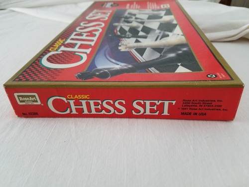 Classic Chess Game Set 1991 Factory Seal ROSE ART BRAND  02386 NIP