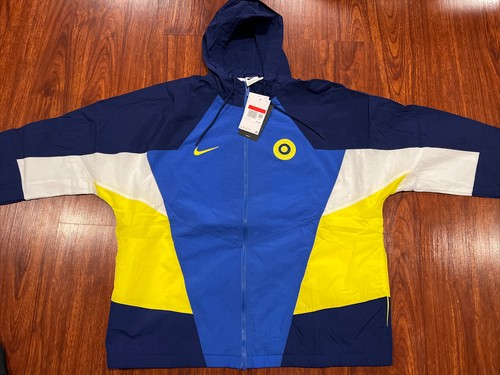 Mens Nike Chelsea Soccer Woven Wind Runner Full Zip Jacket Hoodie Jersey Large L