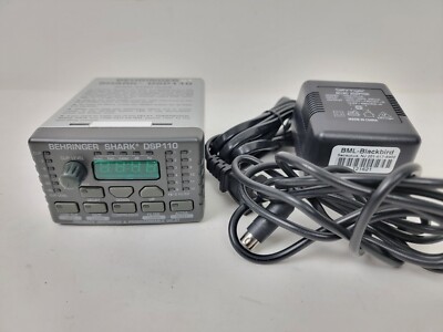 Behringer Shark DSP110  Digital Multi Function Signal Processor  w/ Power Cable