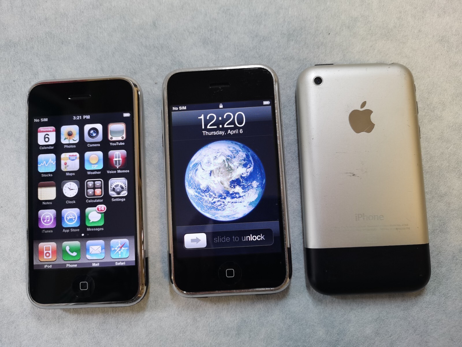 Apple iphone 2G 1st Generation 8GB sliver (Unlocked) Full
