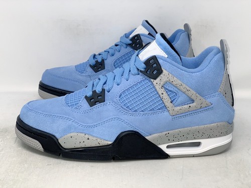 Pre-owned Jordan Air  4 Unc University Blue Sneaker, Size 6.5y / 8w Bnib 408452-400