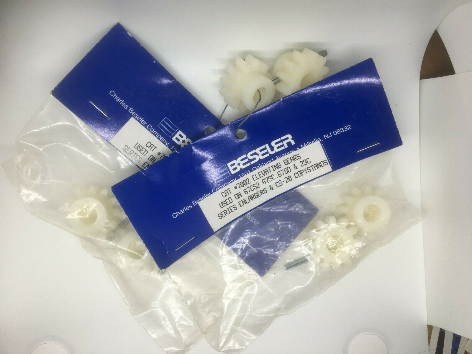Beseler #7002 Elevating Gears Replacement Kit for 23C Series Enlarger 3 Sets