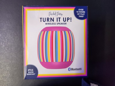 Bluetooth Wireless Speaker, Water Proof, Brand New, Pink with Rainbow 