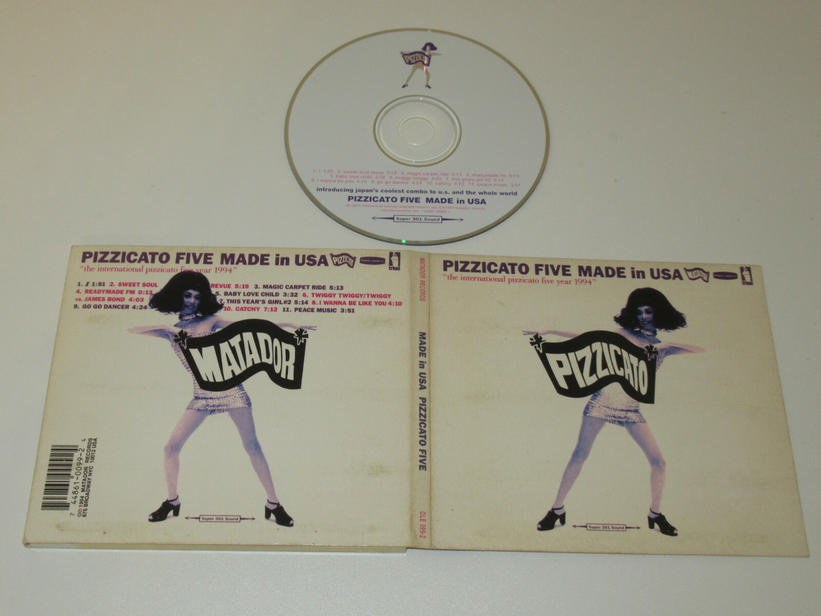Pizzicato Five ‎– Made In USA / Matador ‎– OLE 099-2 CD