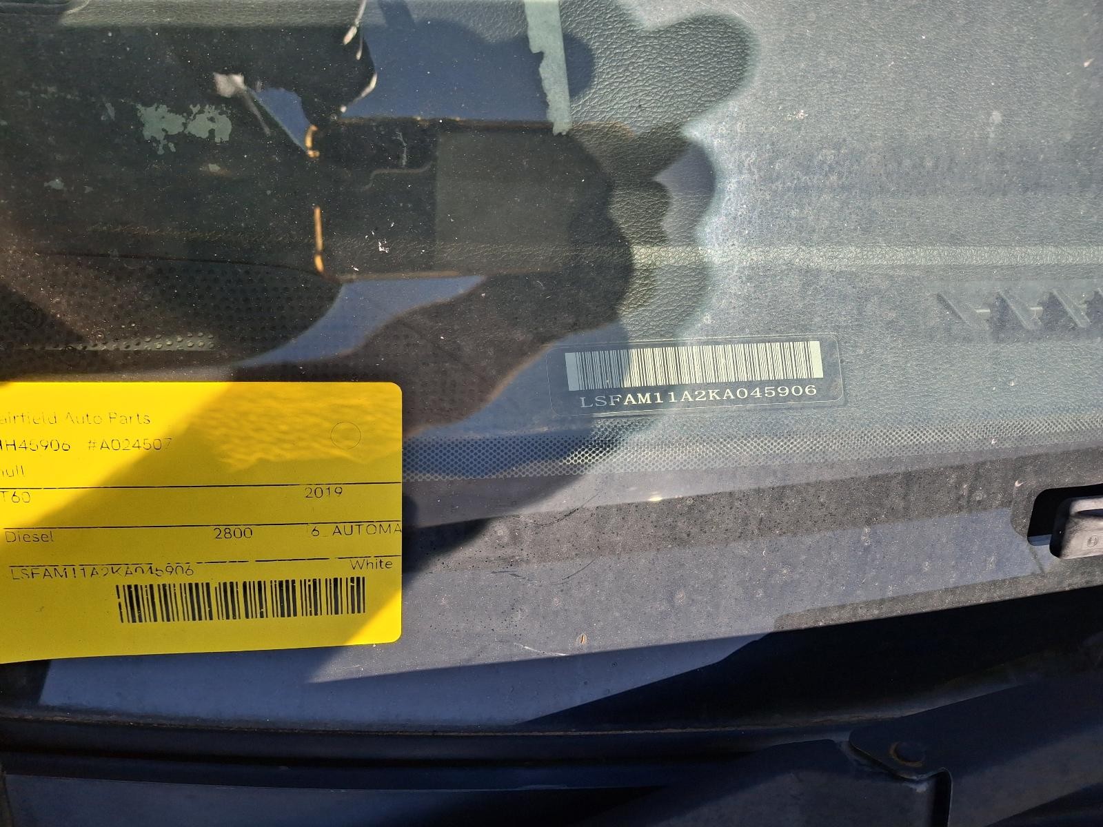 2019 Ldv T60 2017-2025 LEFT FRONT DOOR WINDOW SK8C 07/17- image 10