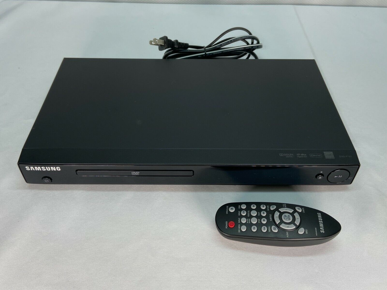 Samsung DVD Player Model DVD-P191 With Remote Tested Working Samsung DVD Player Model DVD-P191 With Remote Tested Working