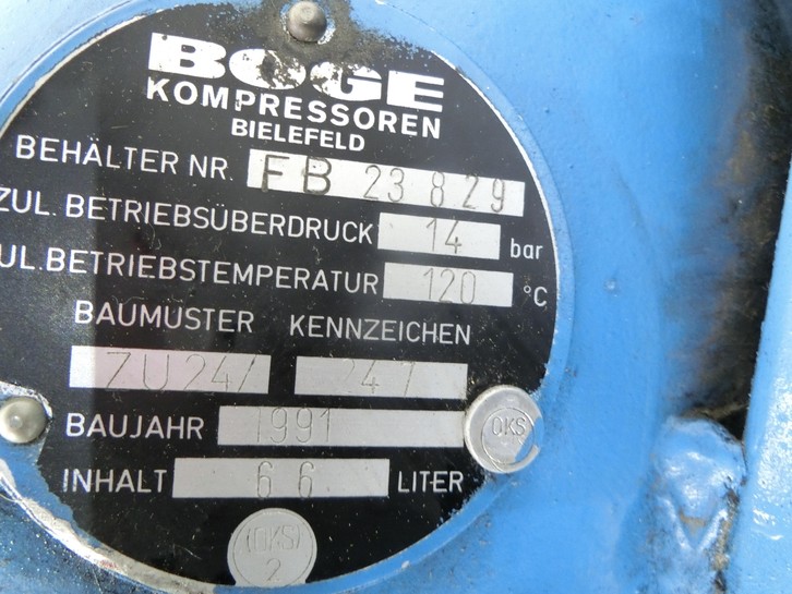 Boge Kompressor Druckspeicher 14bar 120C Betriebstemperatur  - Bild 3