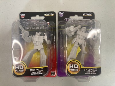 Lot of 2 Wizkids Transformers HD Minis - Primed - Megatron & Optimus Prime - New