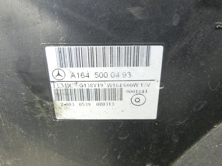 Mercedes W251 R300 07-10 CDI 3,0 140KW Lüfter Ventilator f. Kühler 600W - Bild 5
