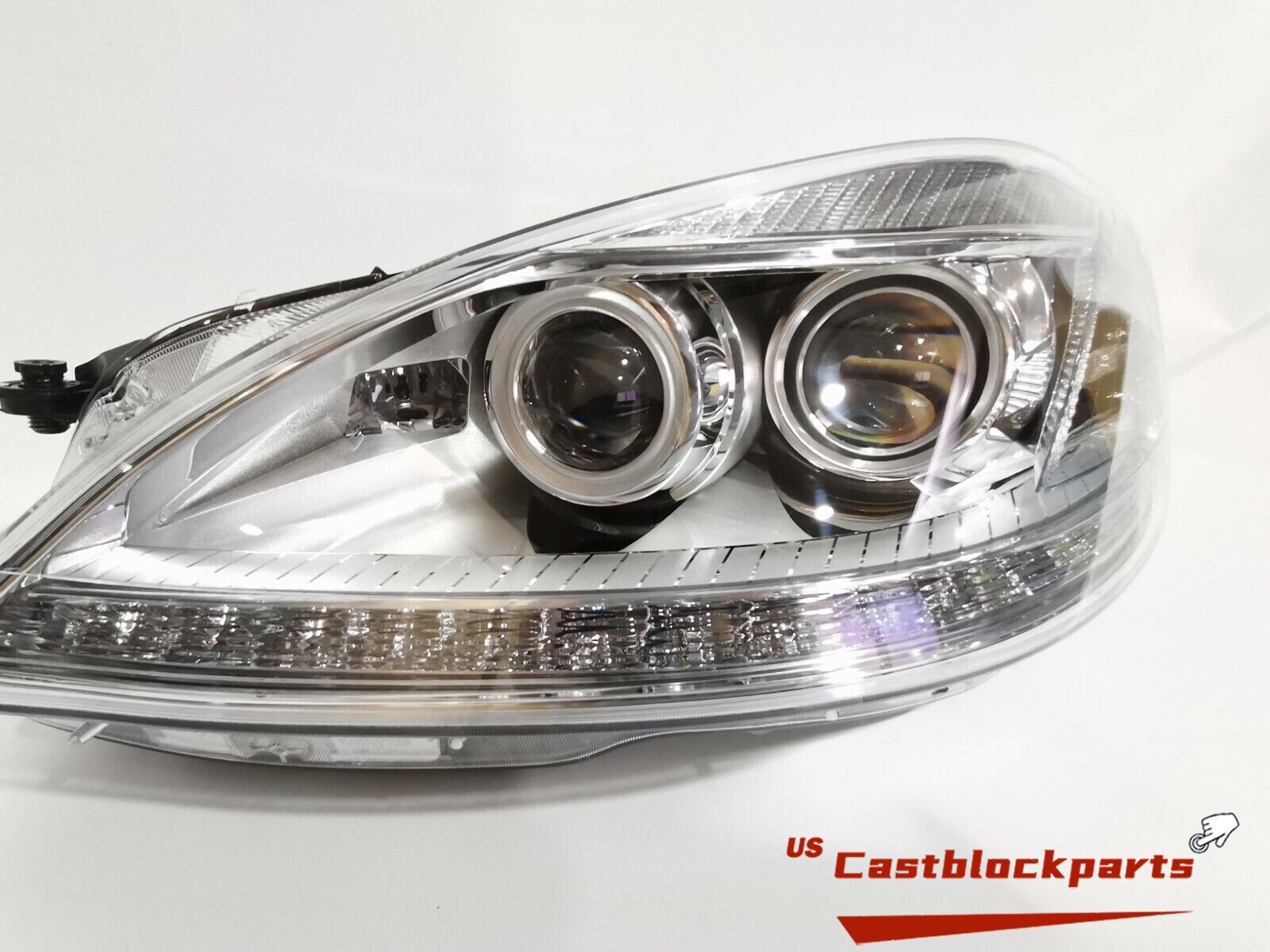 For 07 08 09 Mercedes Benz S-Class W221 S550 Facelift Xenon HID LED Headlights