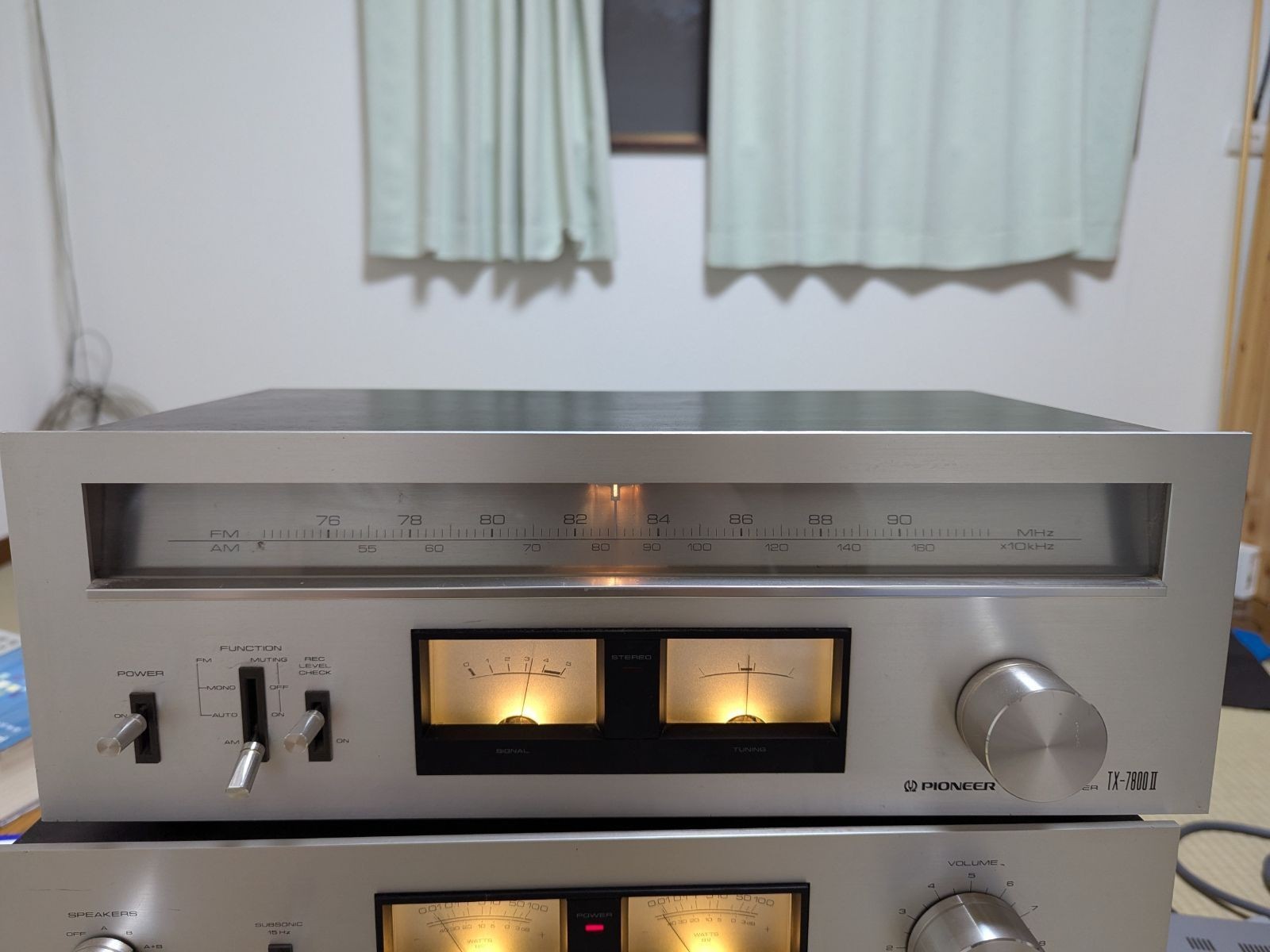Pioneer TX-7800ii AM/FMステレオチューナー Vintage Pioneer TX-7800II FM/AM Stereo Tuner, Tested, Working