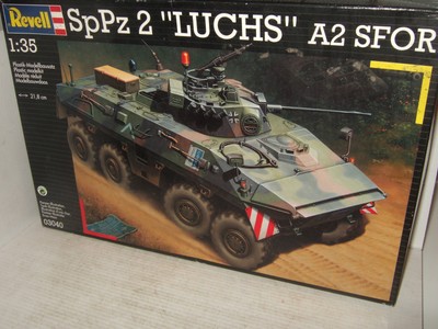 Revell 03040 SpPz 2 Luchs A2 SFOR Recce Armoured Car Model Kit in 1:35 Scale.
